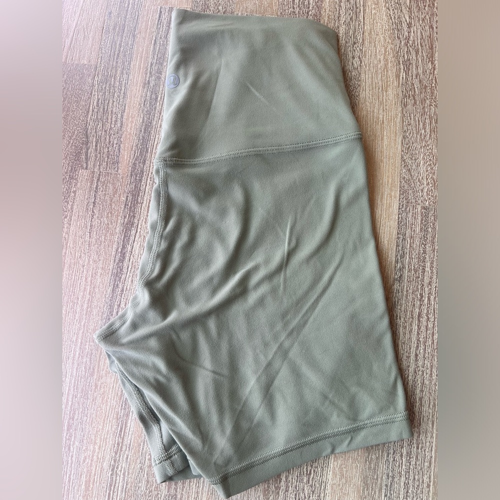 Lululemon align biker short, size 6 - green